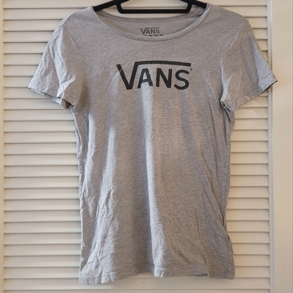 Vans - Grey & Black Graphic Short-Sleeve T-Shirt